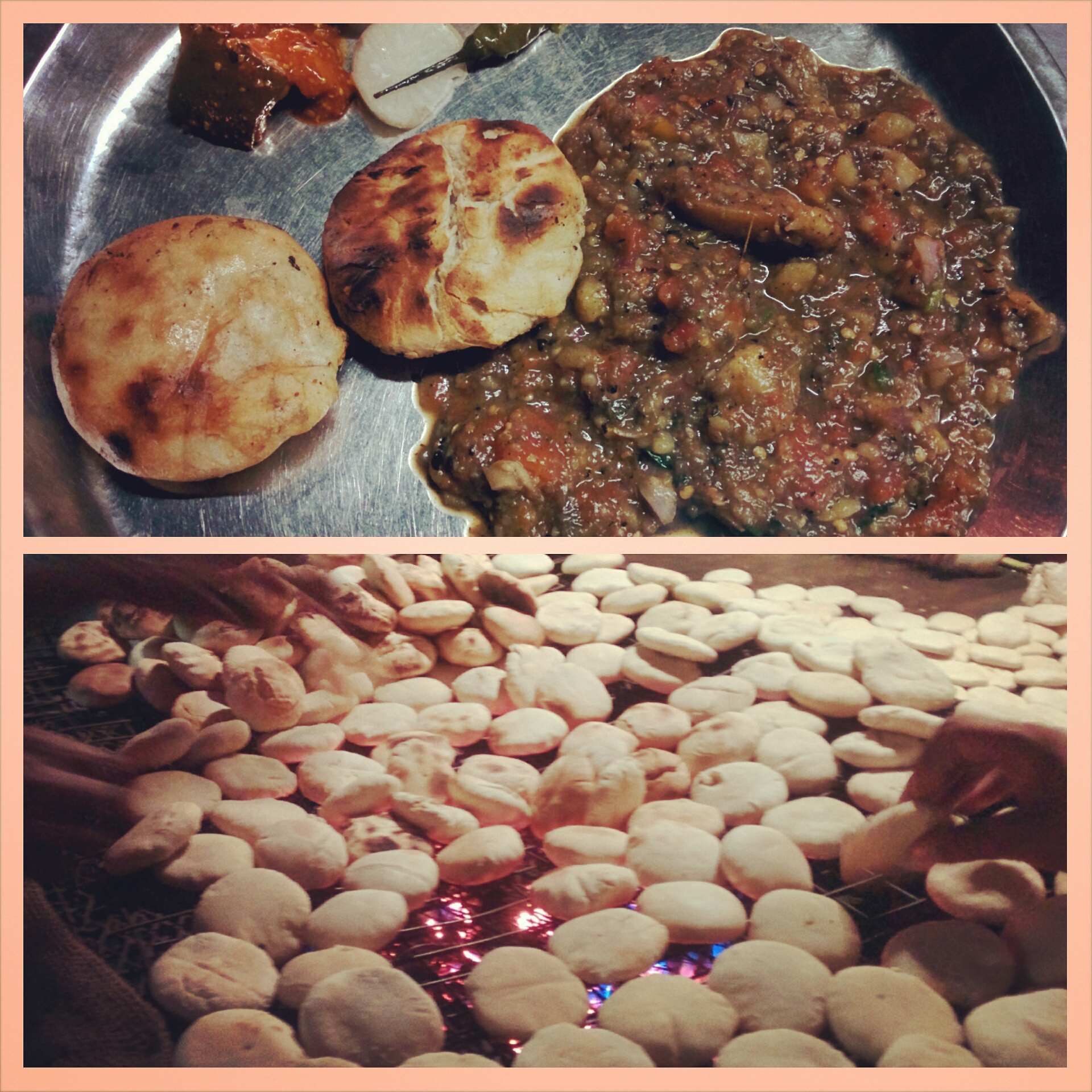 Litti Chokha | The India A delicious serving of Litti Chokha, a traditional Bihari meal featuring baingan bharta and tandoor baked bread.